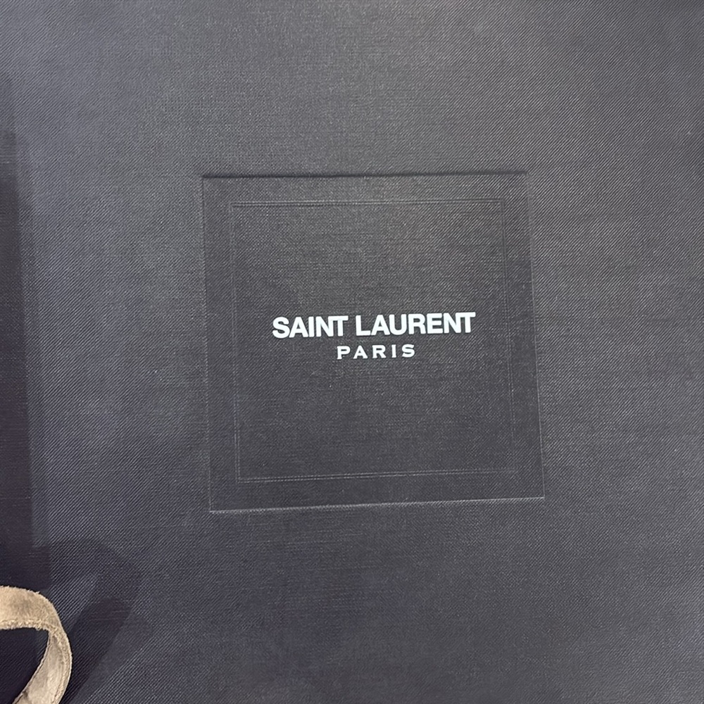 Saint Laurent Paris Suede Ankle Boots Khaki size EU37.5 - Picture 12 of 14